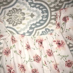 Off the shoulder floral blouse